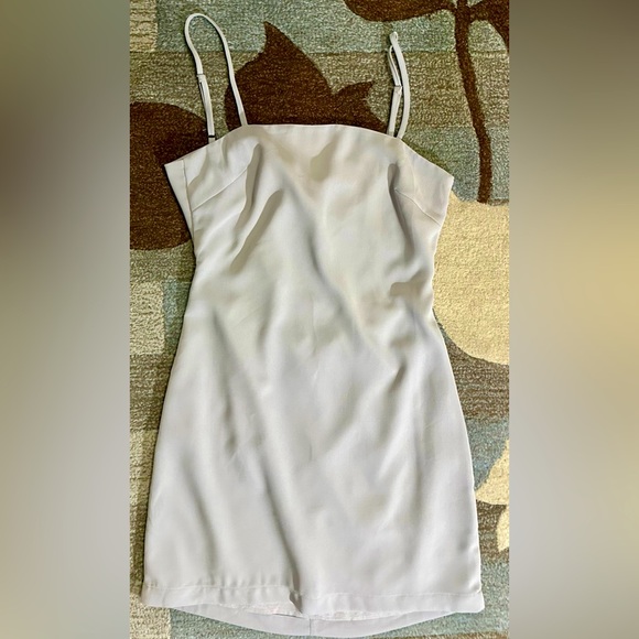 Lulu’s Sleeveless Toast to Life Back Tie Dove Grey Mini Dress - Picture 3 of 9